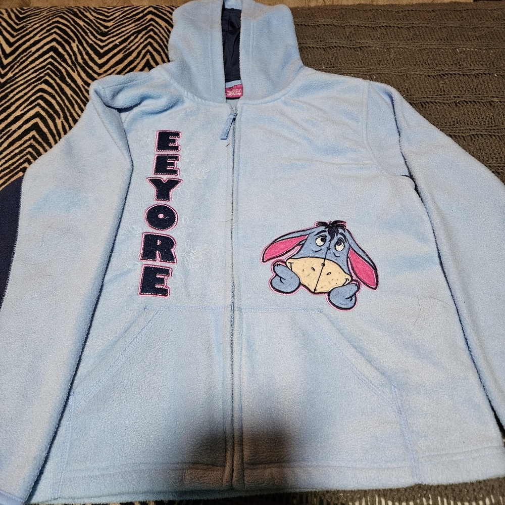 Disney Eeyore Light Blue Juniors 7/9 Hoodie